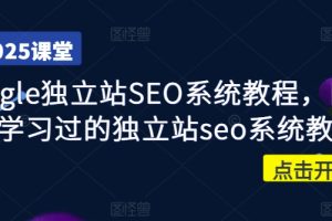 Google独立站SEO系统教程，四万人学习过的独立站seo系统教程