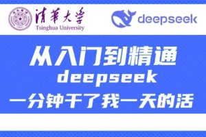 清华大学讲DeepSeek最全教程，从入门到精通，deepseek一分钟干了我一天的活