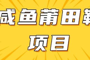 闲鱼高转化项目，手把手教你做，日入3张+(详细教程+货源)